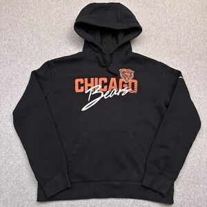 Nike NFL Chicago Bears Hoodie Wordmark Club Fleece Pullover Hoodie Womens Medium